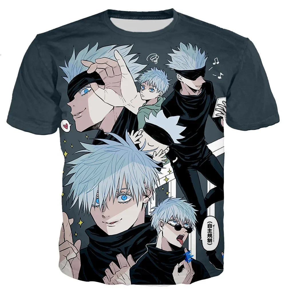 Gojo Satoru T-Shirt – Jujutsu Kaisen Anime Graphic Tee | Animeplaza