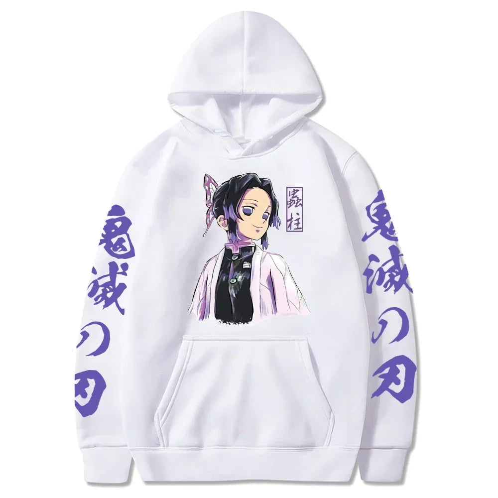 Demon Slayer Shinobu Kocho Hoodie – Long Sleeve Anime Hoodie
