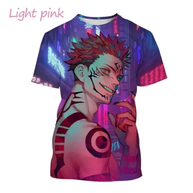 Gojo Satoru, Itadori Yuji & Sukuna 3D Print T-Shirt – Jujutsu Kaisen Anime Streetwear | Animeplaza