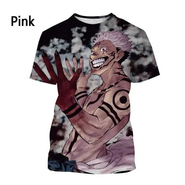 Jujutsu Kaisen 3D Printed T-Shirt – Official Anime Streetwear | Animeplaza