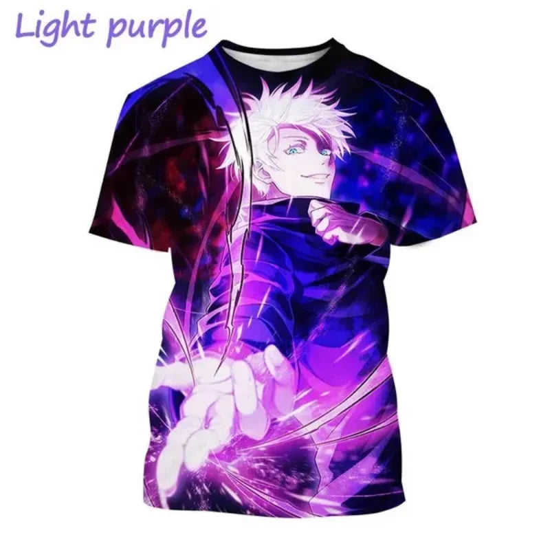 Gojo Satoru, Itadori Yuji & Sukuna 3D Print T-Shirt – Jujutsu Kaisen Anime Streetwear | Animeplaza