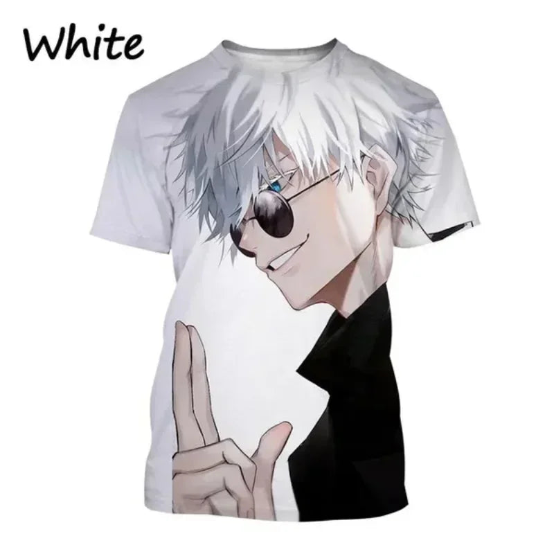 Gojo Satoru, Itadori Yuji & Sukuna 3D Print T-Shirt – Jujutsu Kaisen Anime Streetwear | Animeplaza