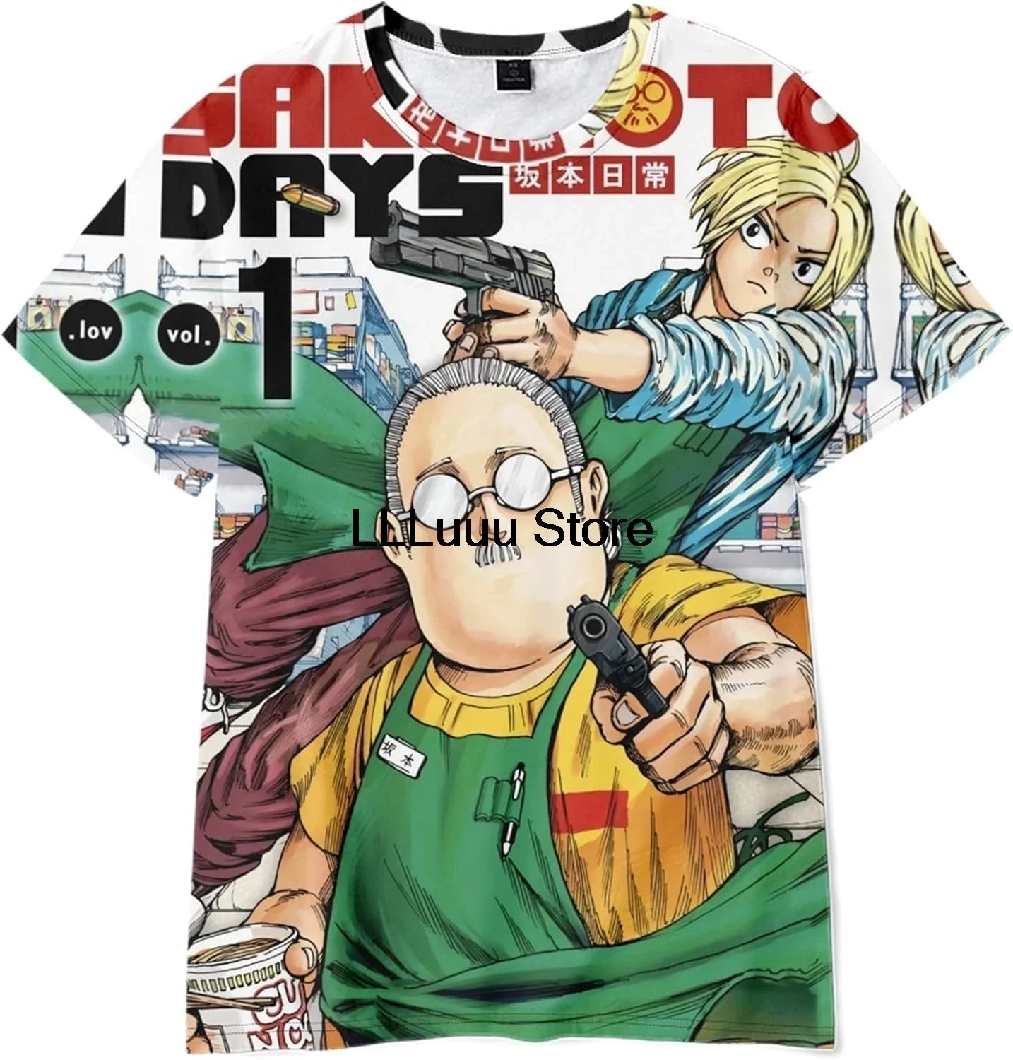 Taro Sakamoto Short Sleeve T-Shirt | Sakamoto Days Merchandise | Animeplaza