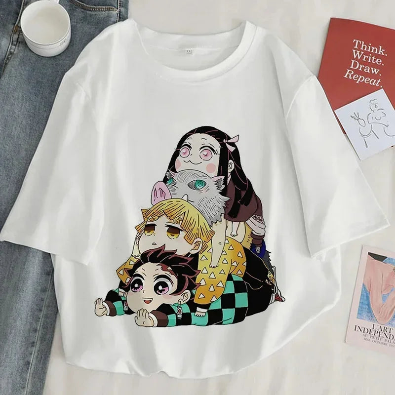 Demon Slayer Printed T-Shirt For Women | Anime Merchandise l Animeplaza