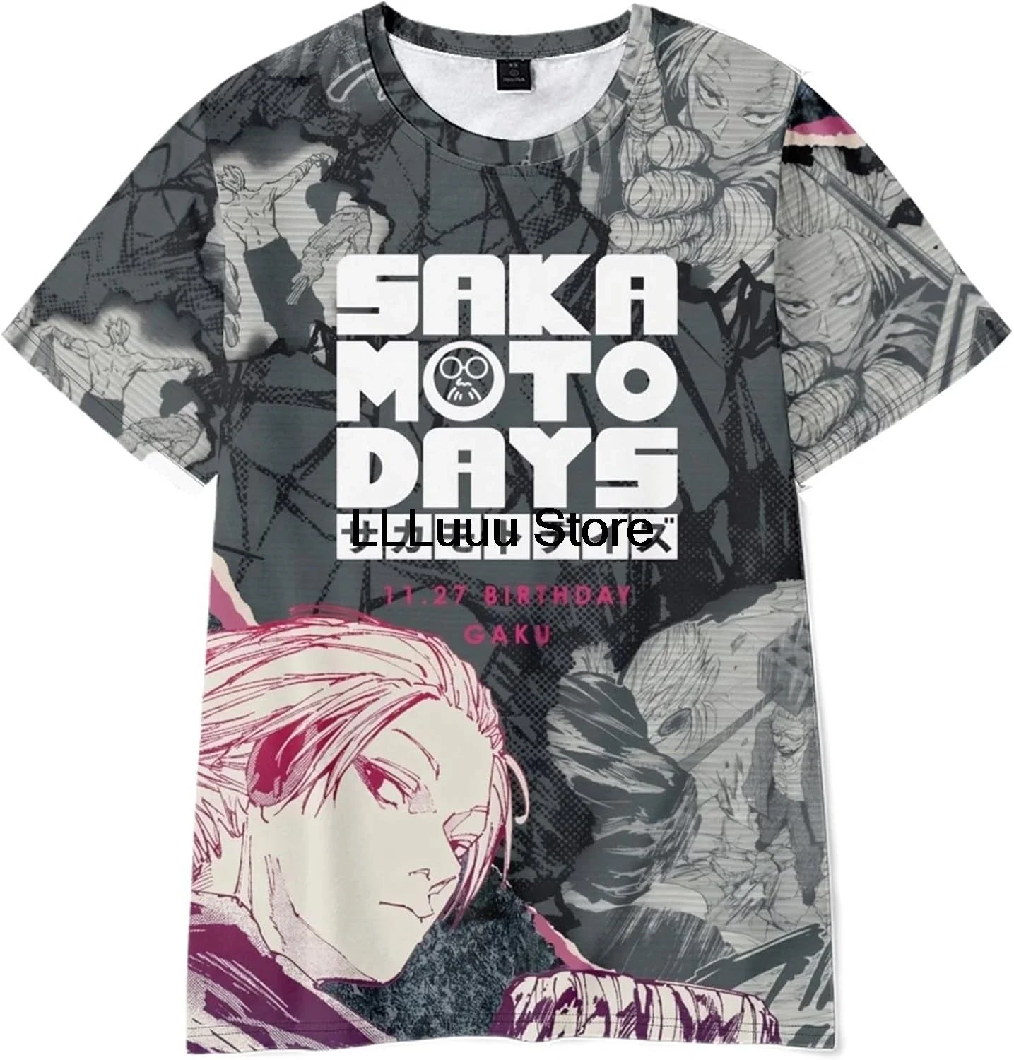 Taro Sakamoto Short Sleeve T-Shirt | Sakamoto Days Merchandise | Animeplaza