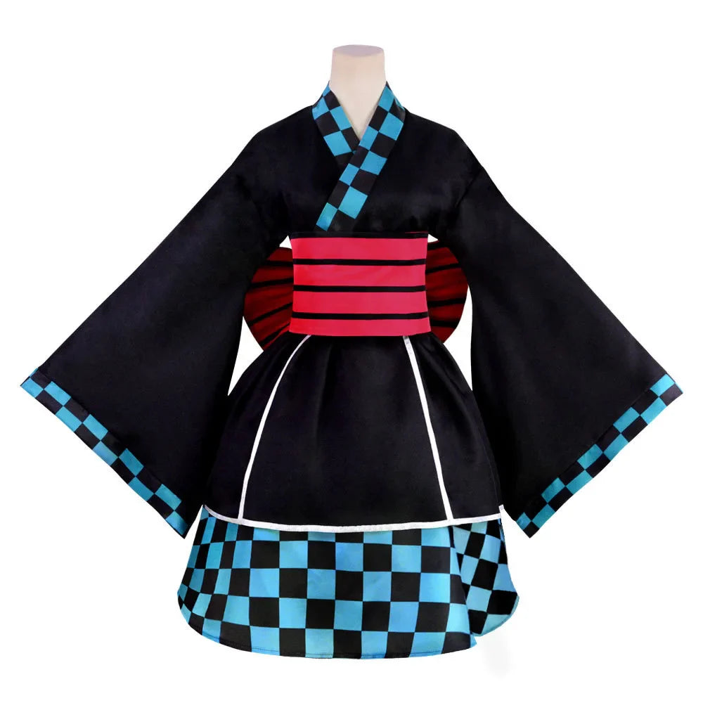 Inosuke, Tanjiro, Zenitsu, Nezuko & Shinobu Cosplay Costume – Lolita Maid Dress | Animeplaza