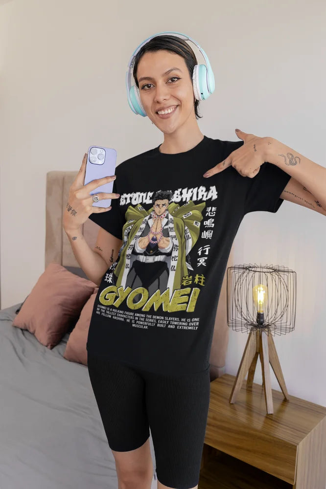 Demon Slayer Stone Hashira T-Shirt – Gyomei Himejim | Animeplaza