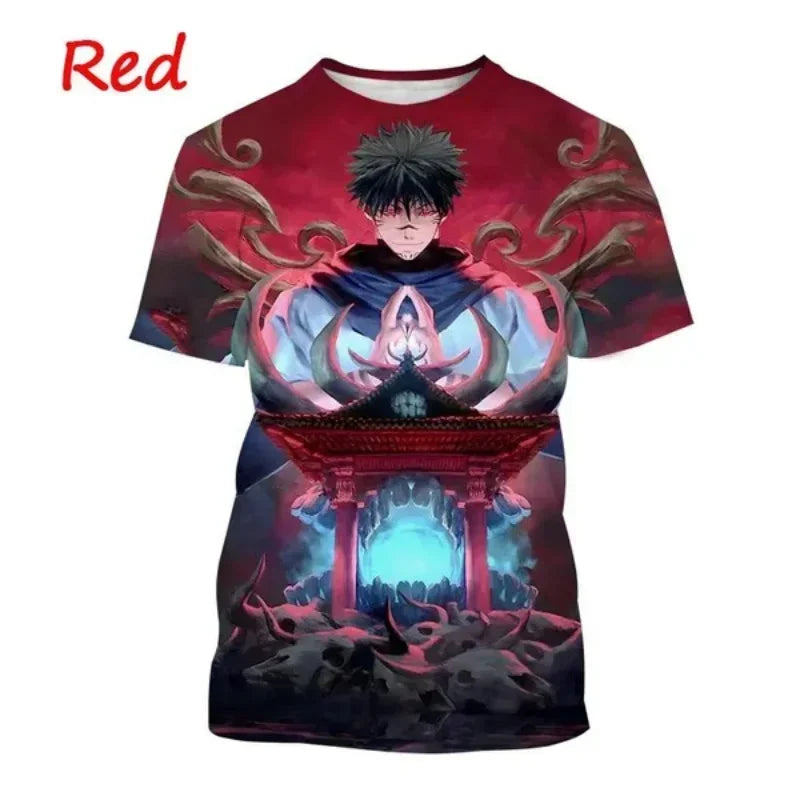 Gojo Satoru, Itadori Yuji & Sukuna 3D Print T-Shirt – Jujutsu Kaisen Anime Streetwear | Animeplaza