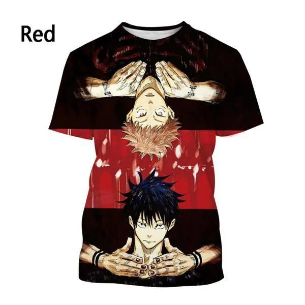 Jujutsu Kaisen 3D Printed T-Shirt – Official Anime Streetwear | Animeplaza