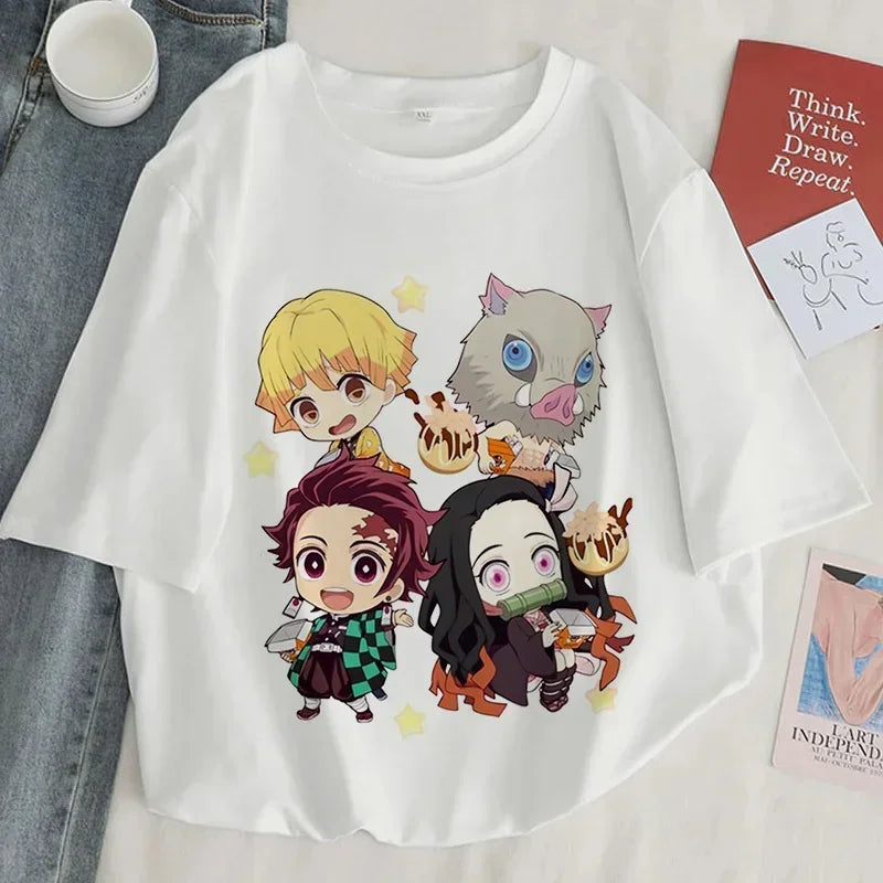Demon Slayer Printed T-Shirt For Women | Anime Merchandise l Animeplaza