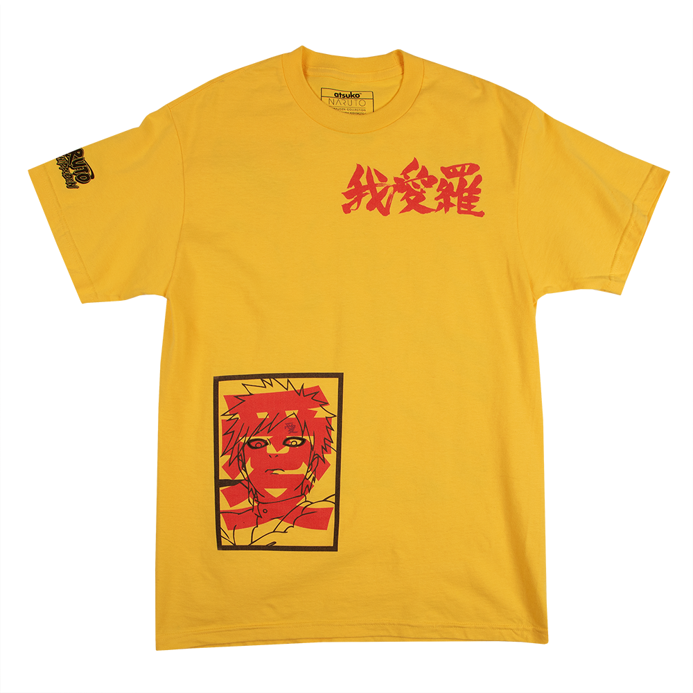 Gaara Prince of the Sand Gourd Yellow Tee