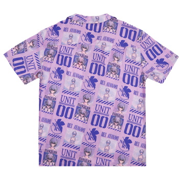 Eva Unit-00 Purple Button-Down Shirt