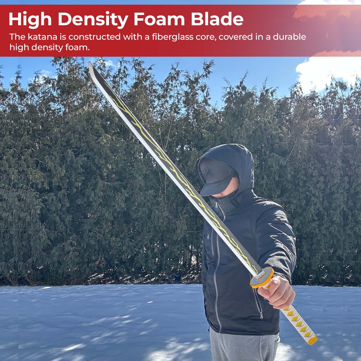 Zenitsu Demon Slayer Foam Katana Sword with Scabbard | Anime Merchandise l Animeplaza