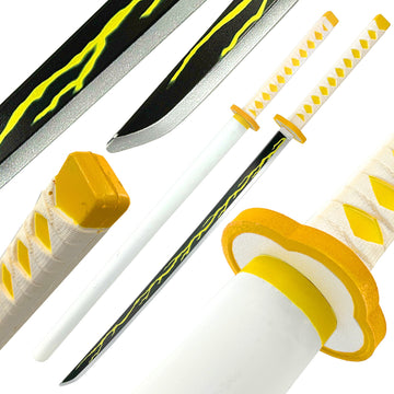 Zenitsu Demon Slayer Foam Katana Sword with Scabbard | Anime Merchandise l Animeplaza