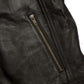 Men Black Designer Premium Sheep Slim Fit Biker Leather Jacket