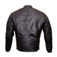 Men Black Designer Premium Sheep Slim Fit Biker Leather Jacket
