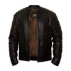 Men Black Designer Premium Sheep Slim Fit Biker Leather Jacket