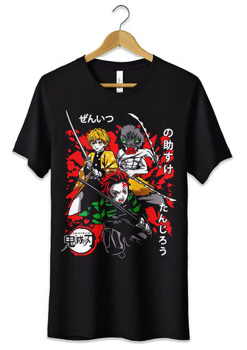 Demon Slayer T-Shirt Tanjiro, Zenitsu & Inosuke | Anime Merchandise l Animeplaza